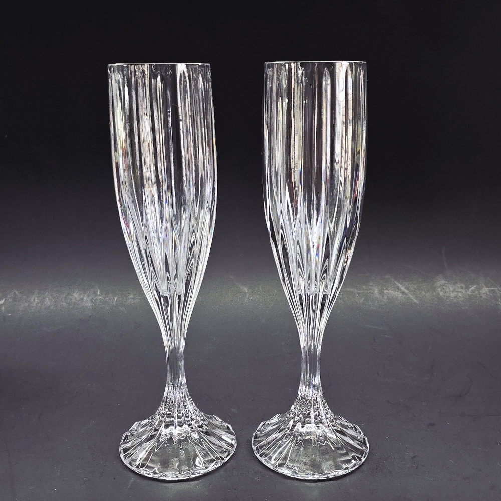 Mikasa Park Lane Champagne Flutes Wedding Toasting Glasses champagne Glasses 2